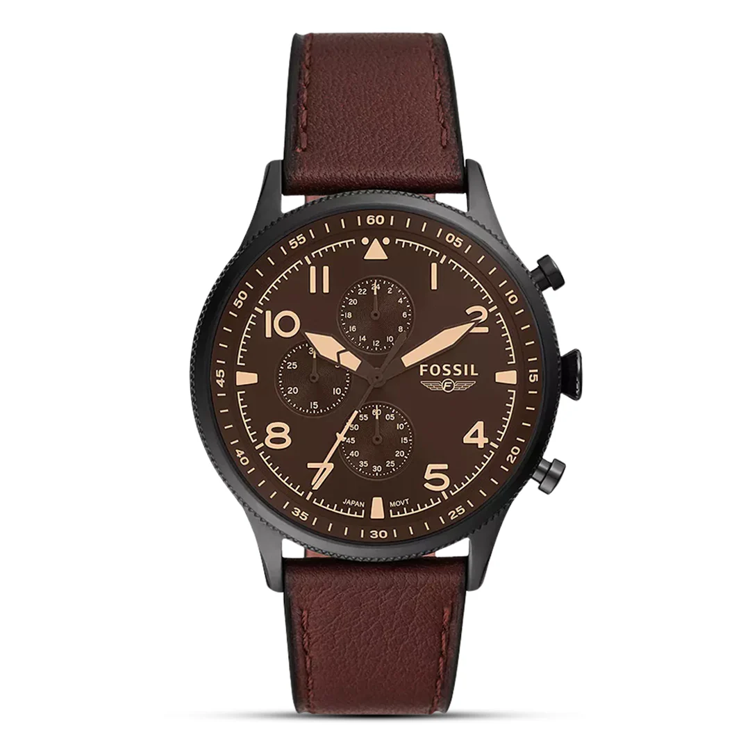 Old School Leather Pilot Watch